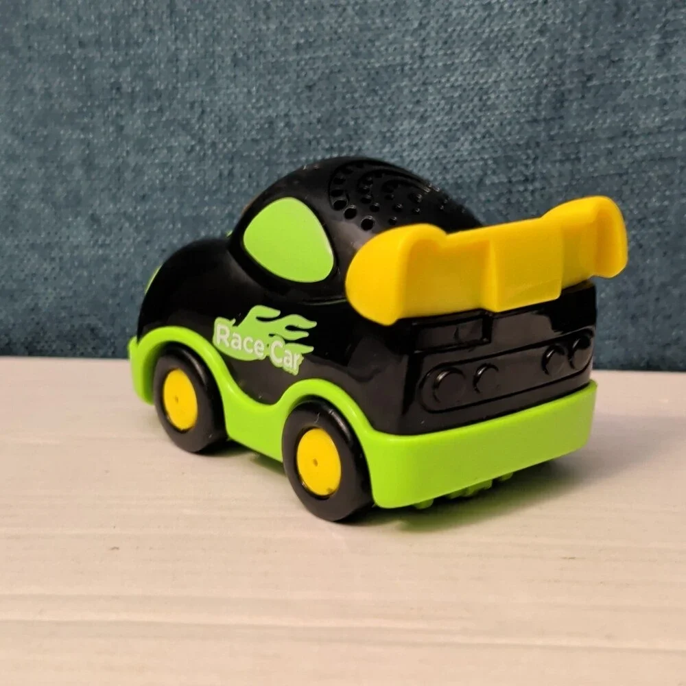 VTech Go! Go! Smart Wheels Race Car | Black & Green | Lights & Sounds SmartPoint